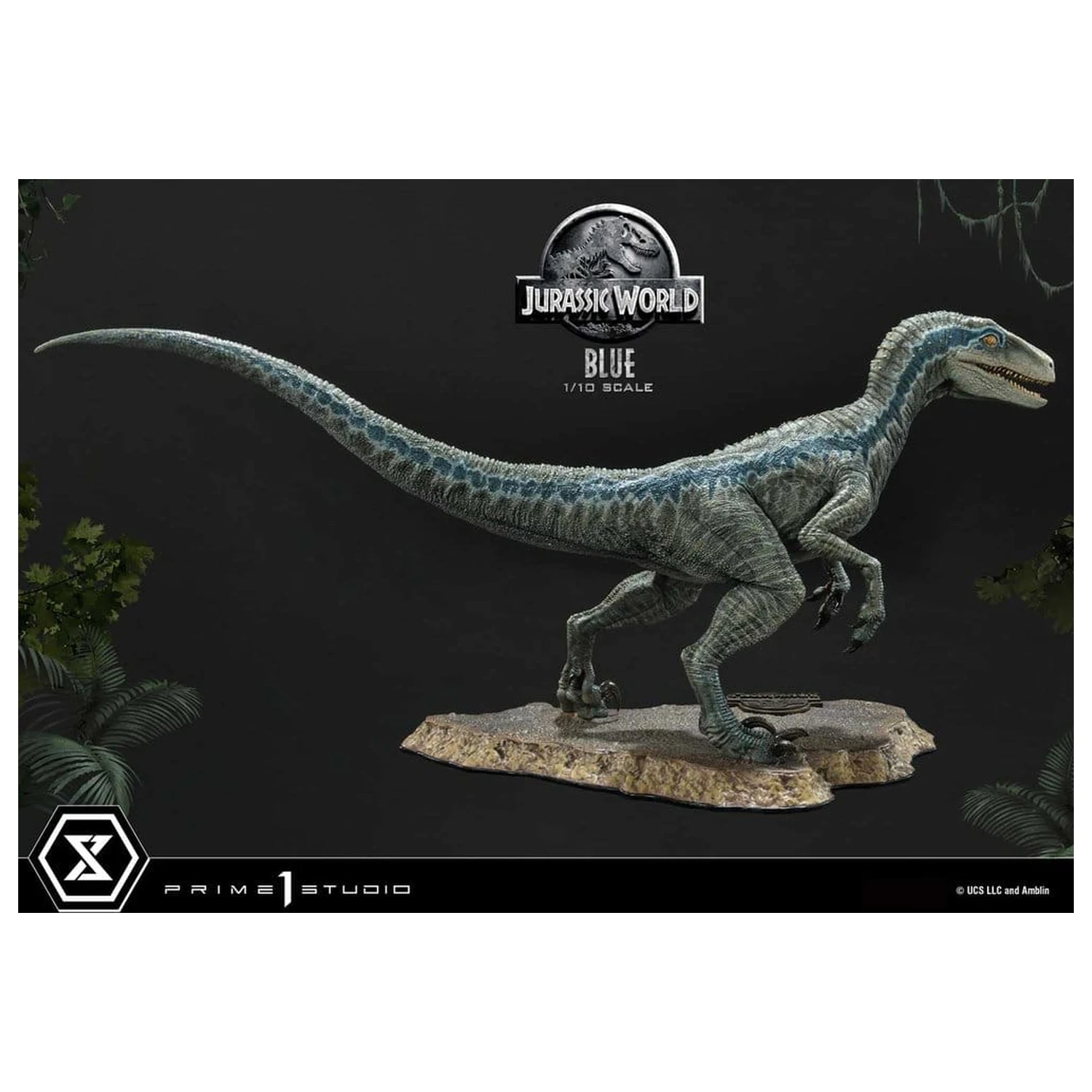 Jurassic World (Film) Prime Collectible Figures Statue 1/10 Blue 17 cm product photo