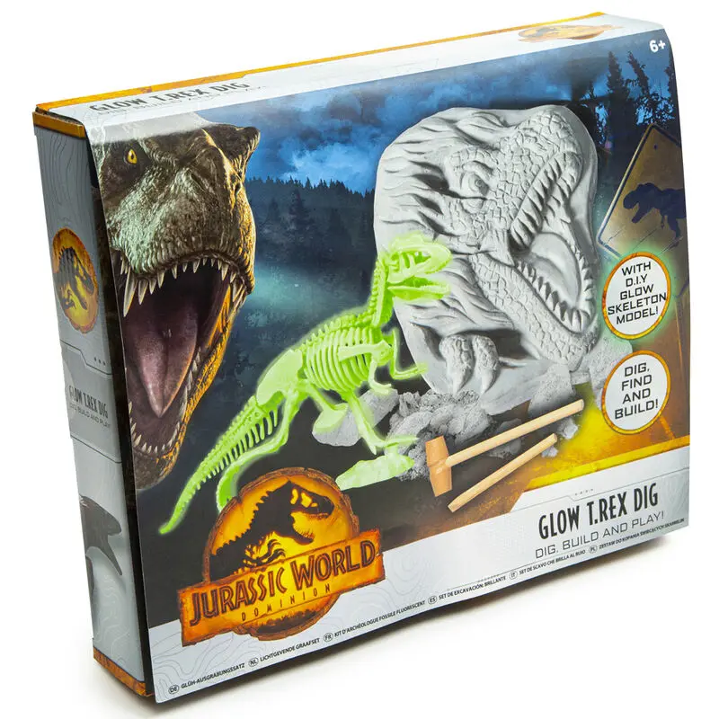 Jurassic World Glow T-Rex excavation kit product photo