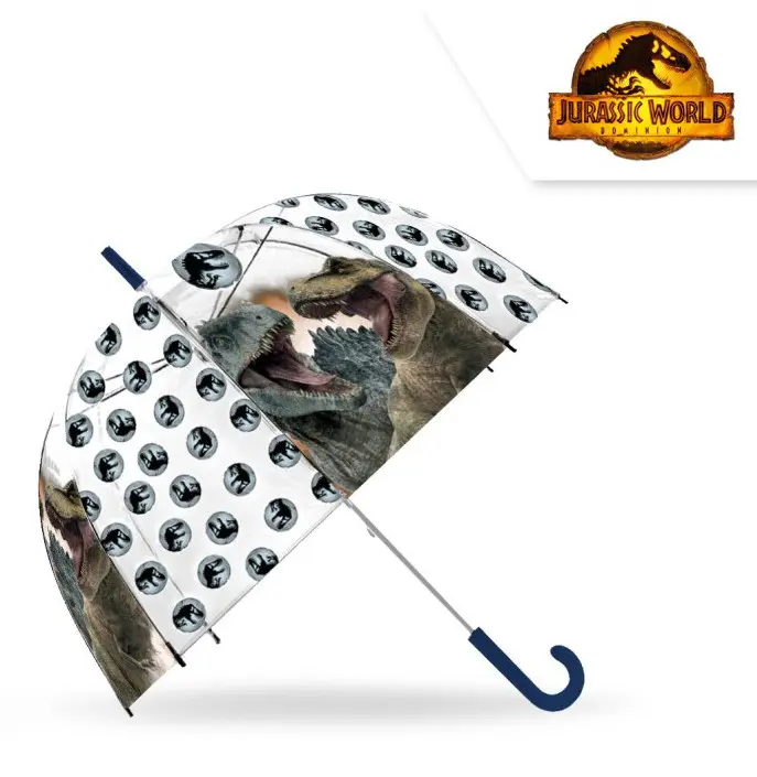 Jurassic World children's transparent semi-automatic umbrella Ø70 cm product photo