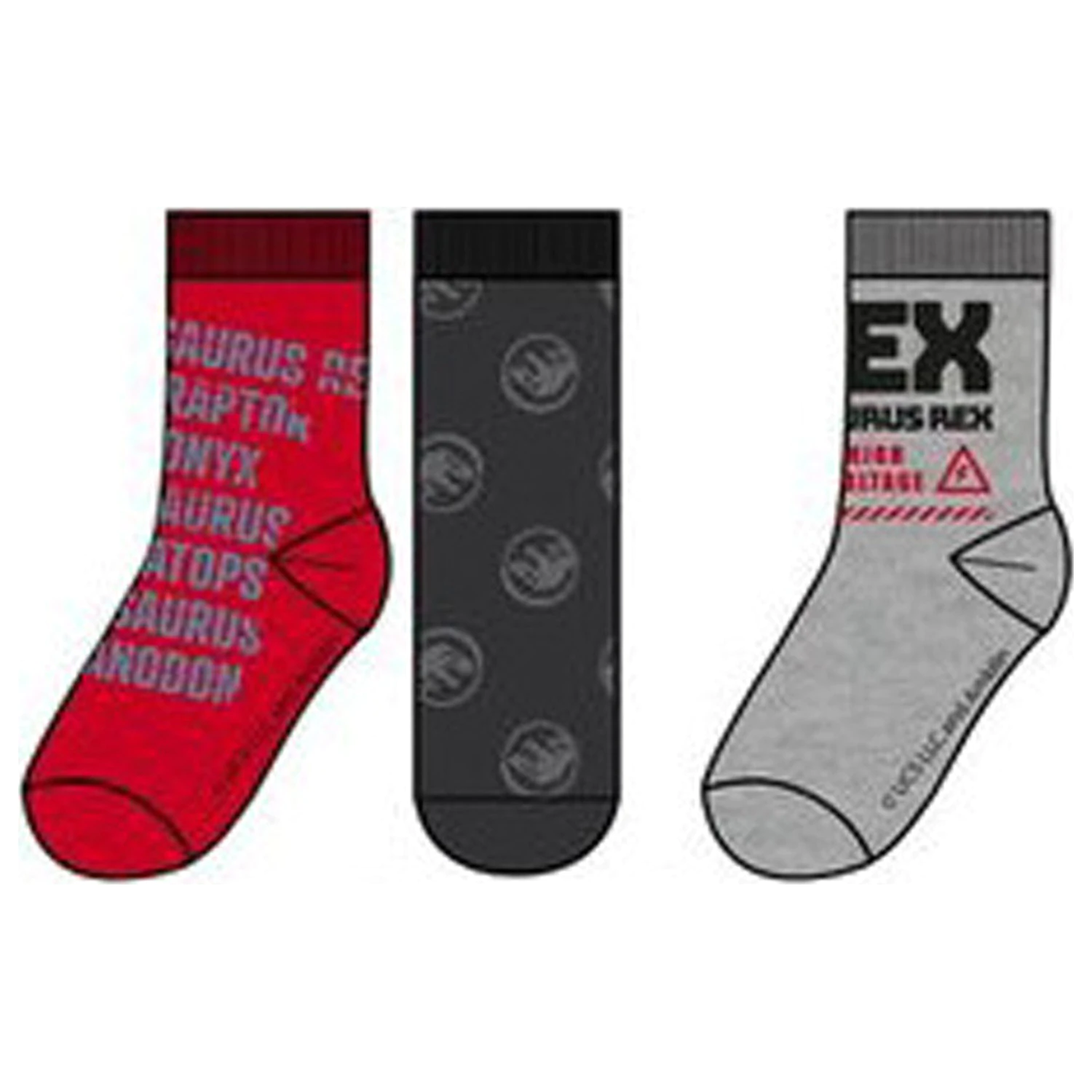 Jurassic World High Voltage Kids' Socks 31/34 product photo