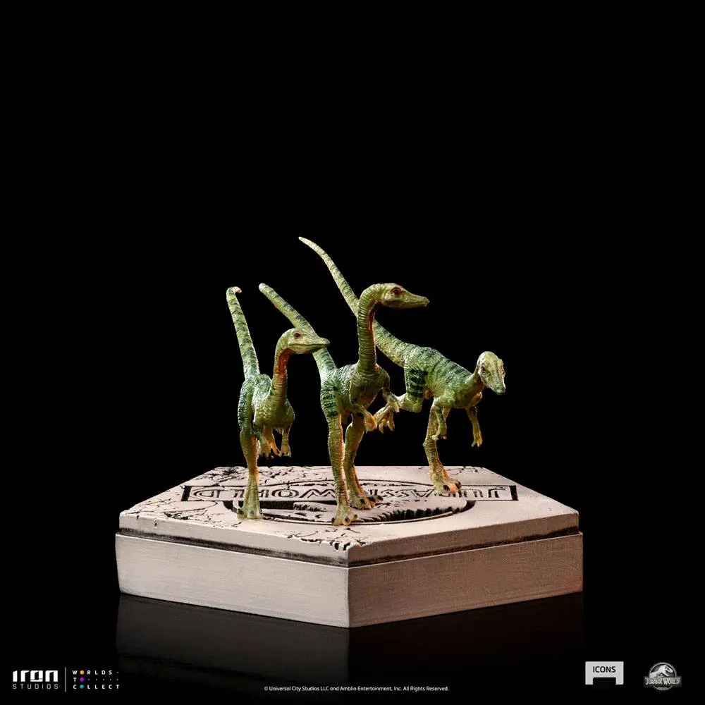 Jurassic World Icons Statue Compsognathus 5 cm termékfotó