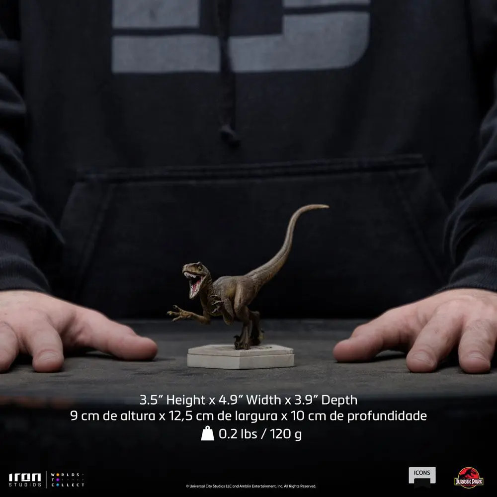 Jurassic World Icons Statue Velociraptor A 9 cm product photo