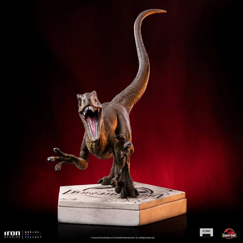Jurassic World Icons Statue Velociraptor A 9 cm product photo