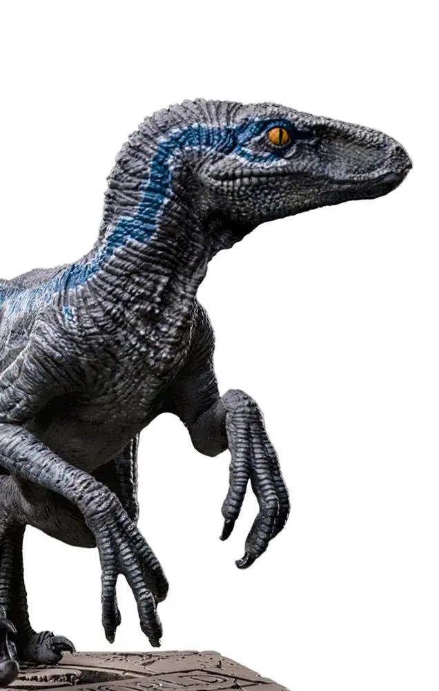 Jurassic World Icons Statue Velociraptor B Blue 7 cm product photo