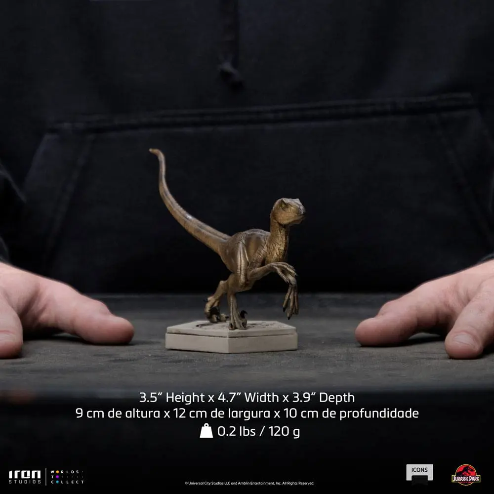 Jurassic World Icons Statue Velociraptor B 9 cm product photo