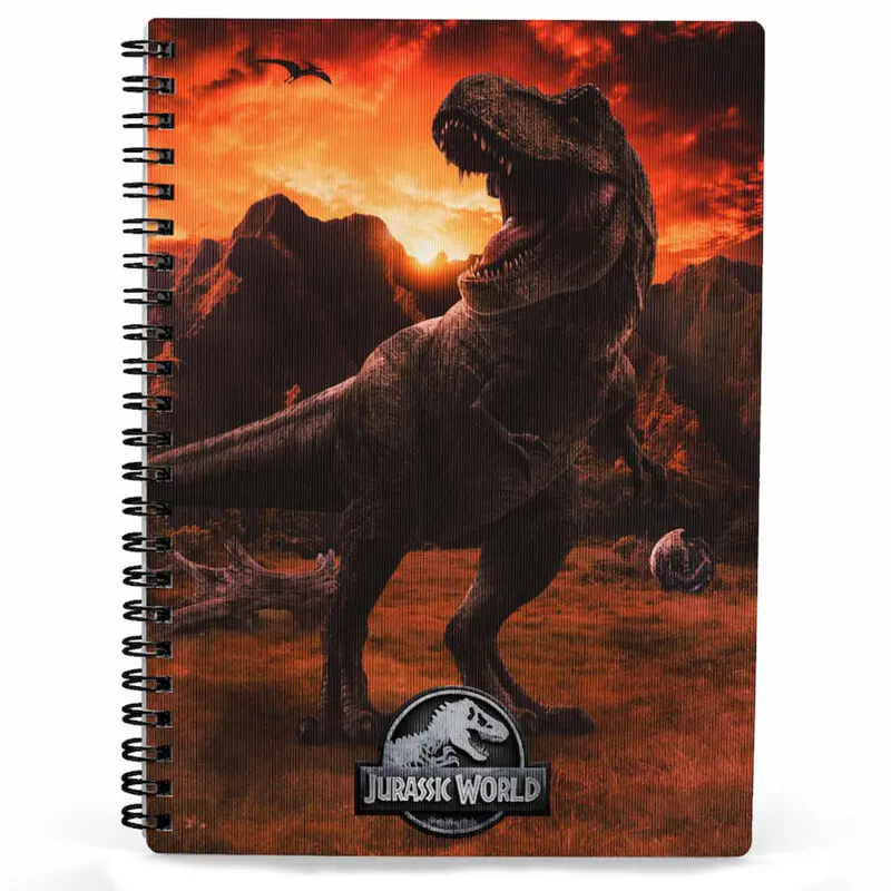 Jurassic World Notebook with 3D-Effect Into The Wild termékfotó