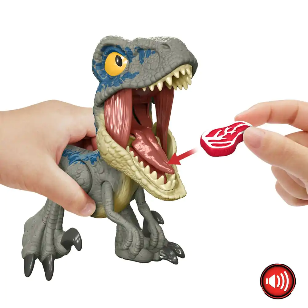 Jurassic World Action Figure Mega Roar Velociraptor Blue product photo