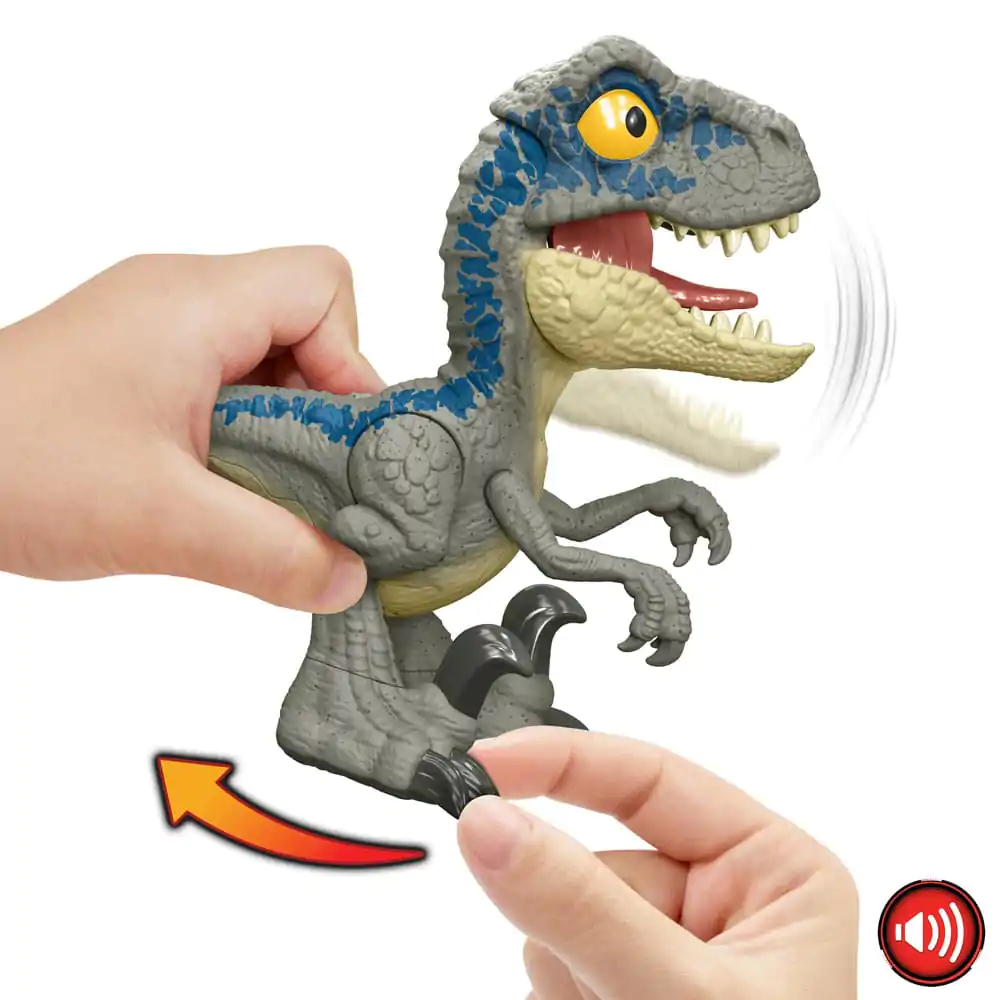 Jurassic World Action Figure Mega Roar Velociraptor Blue product photo