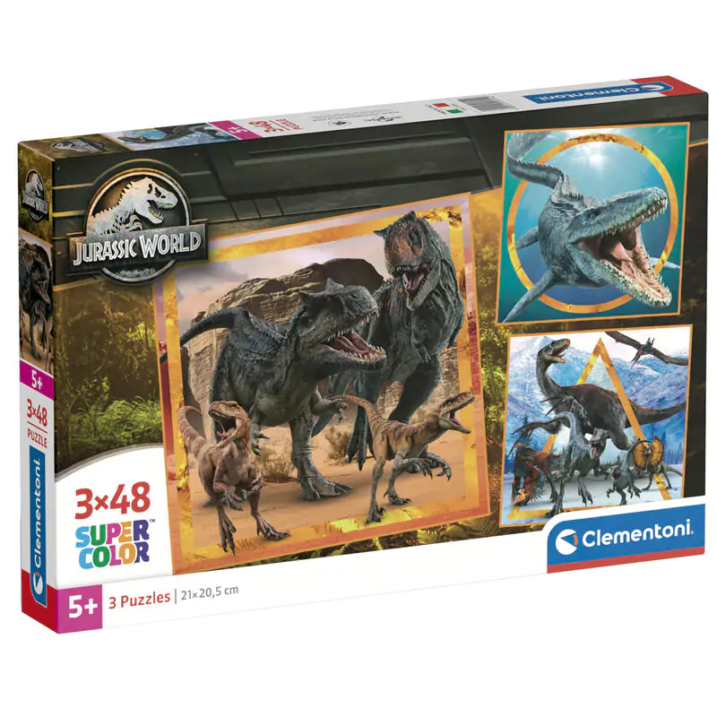 Jurassic World puzzle 3x48pcs product photo