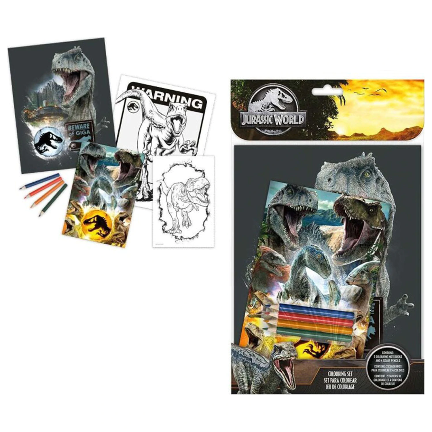 Jurassic World Raptor Rage Coloring Set product photo