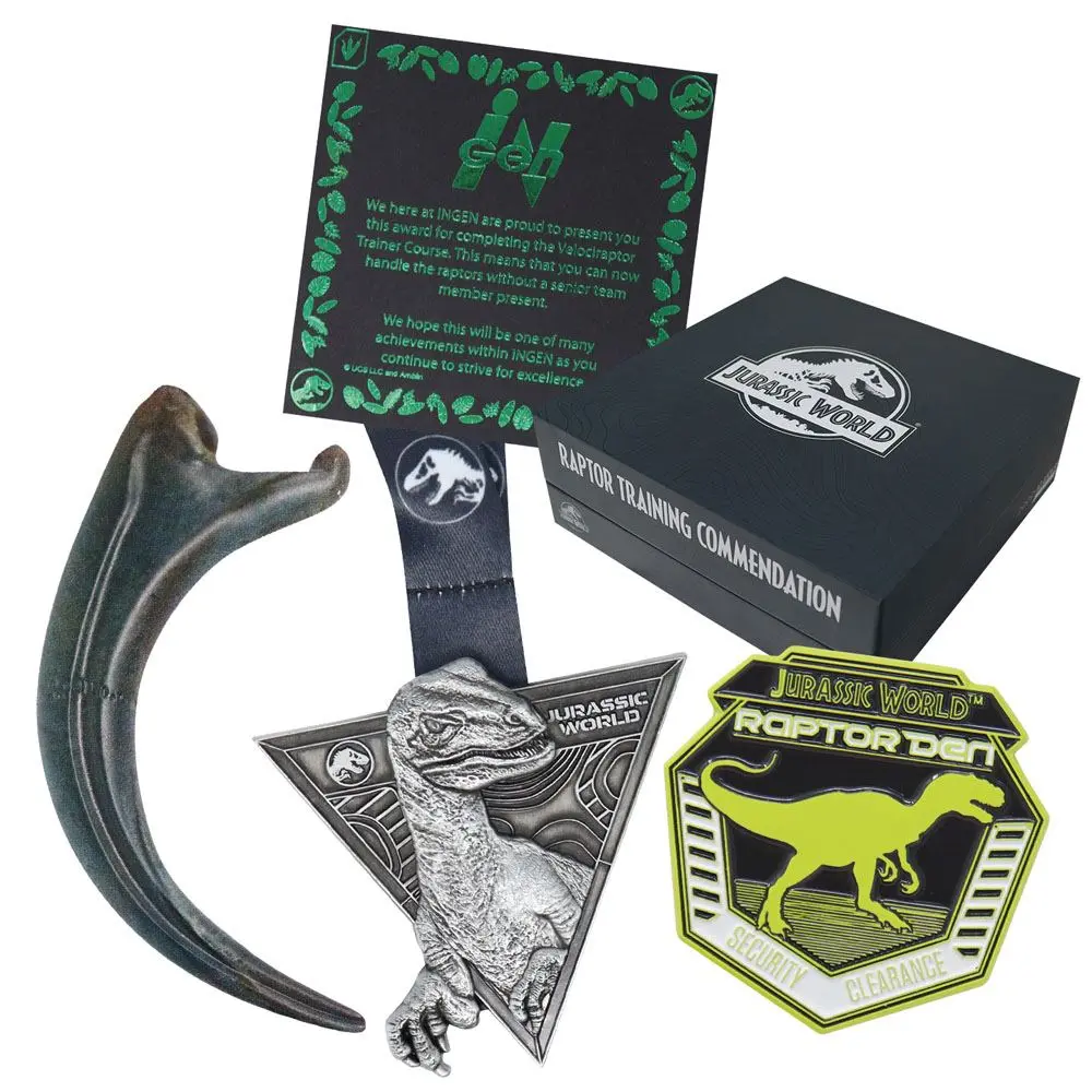 Jurassic World Pin Badge 3-Pack Raptor Training Commendation Limited Edition product photo