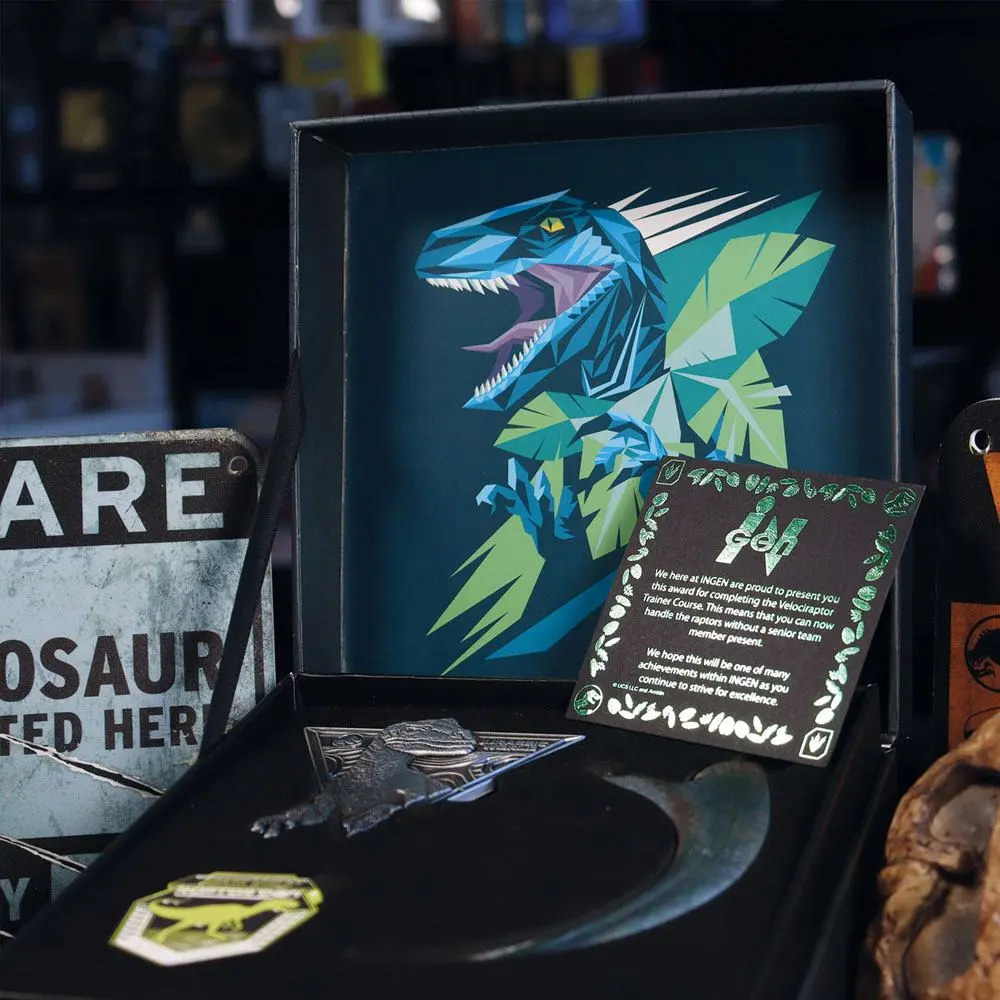 Jurassic World Pin Badge 3-Pack Raptor Training Commendation Limited Edition product photo