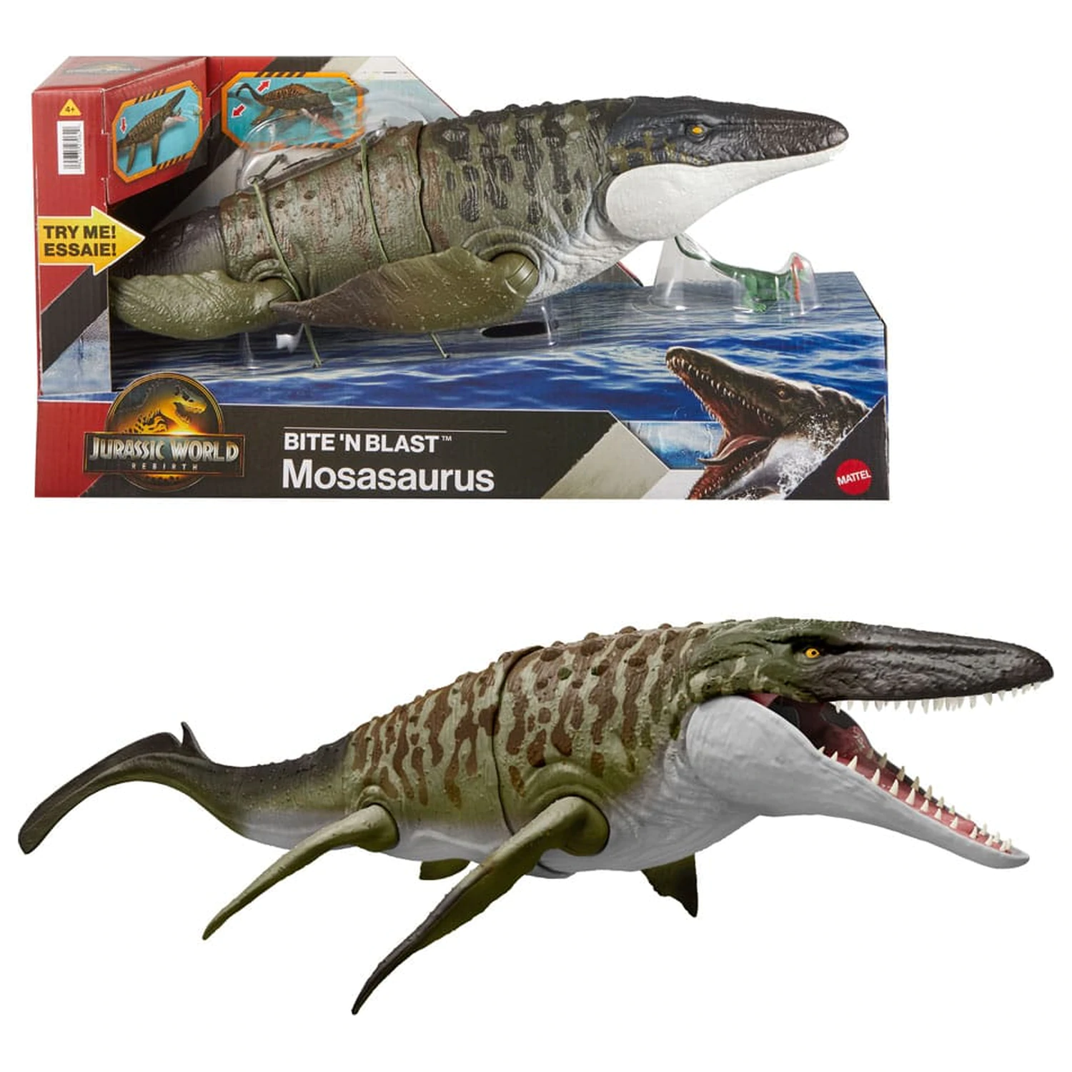 Jurassic World: Rebirth Action Figure Bite 'n Blast Mosasaurus 65 cm product photo