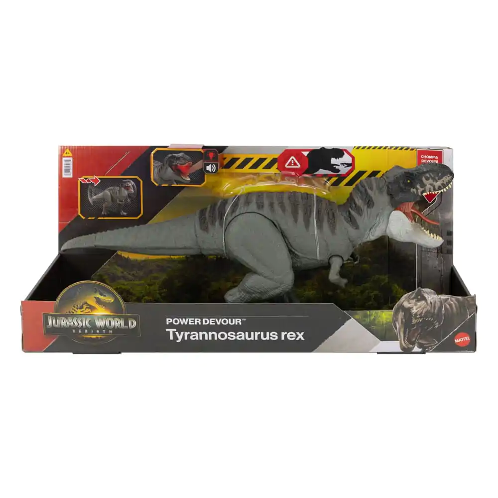 Jurassic World Rebirth Action Figure with Sound Power Devour Tyrannosaurus Rex 21 cm product photo
