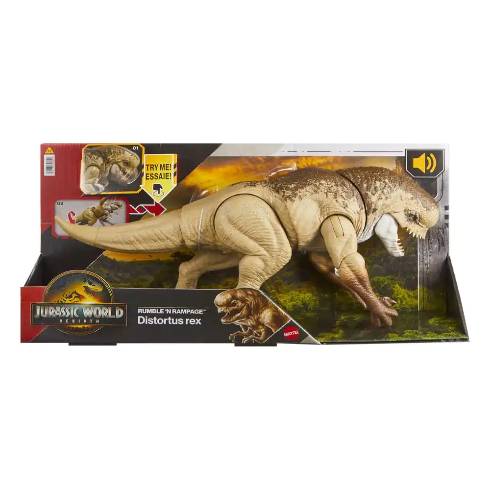 Jurassic World: Rebirth Action Figure Rumble N Rampage Distortus Rex product photo