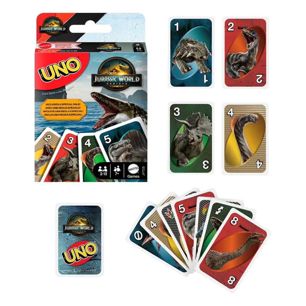 Jurassic World Rebirth UNO Card Game product photo