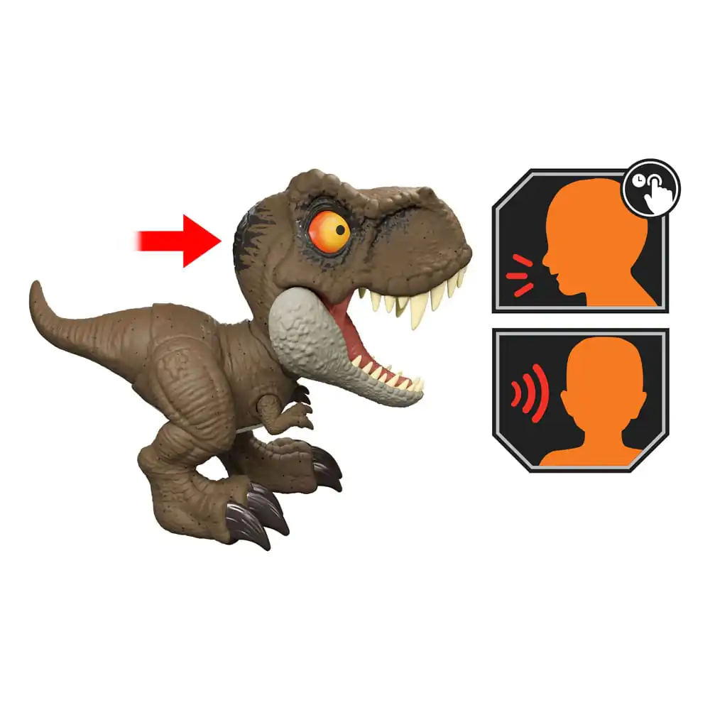 Jurassic World Action Figure with Sound Roar Command Tyrannosaurus Rex 16 cm product photo
