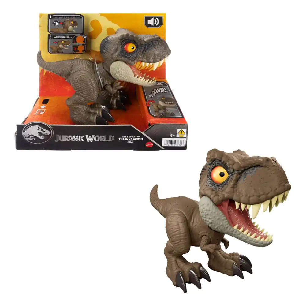 Jurassic World Action Figure with Sound Roar Command Tyrannosaurus Rex 16 cm product photo