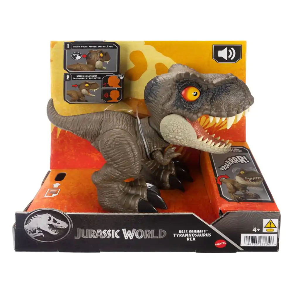 Jurassic World Action Figure with Sound Roar Command Tyrannosaurus Rex 16 cm product photo