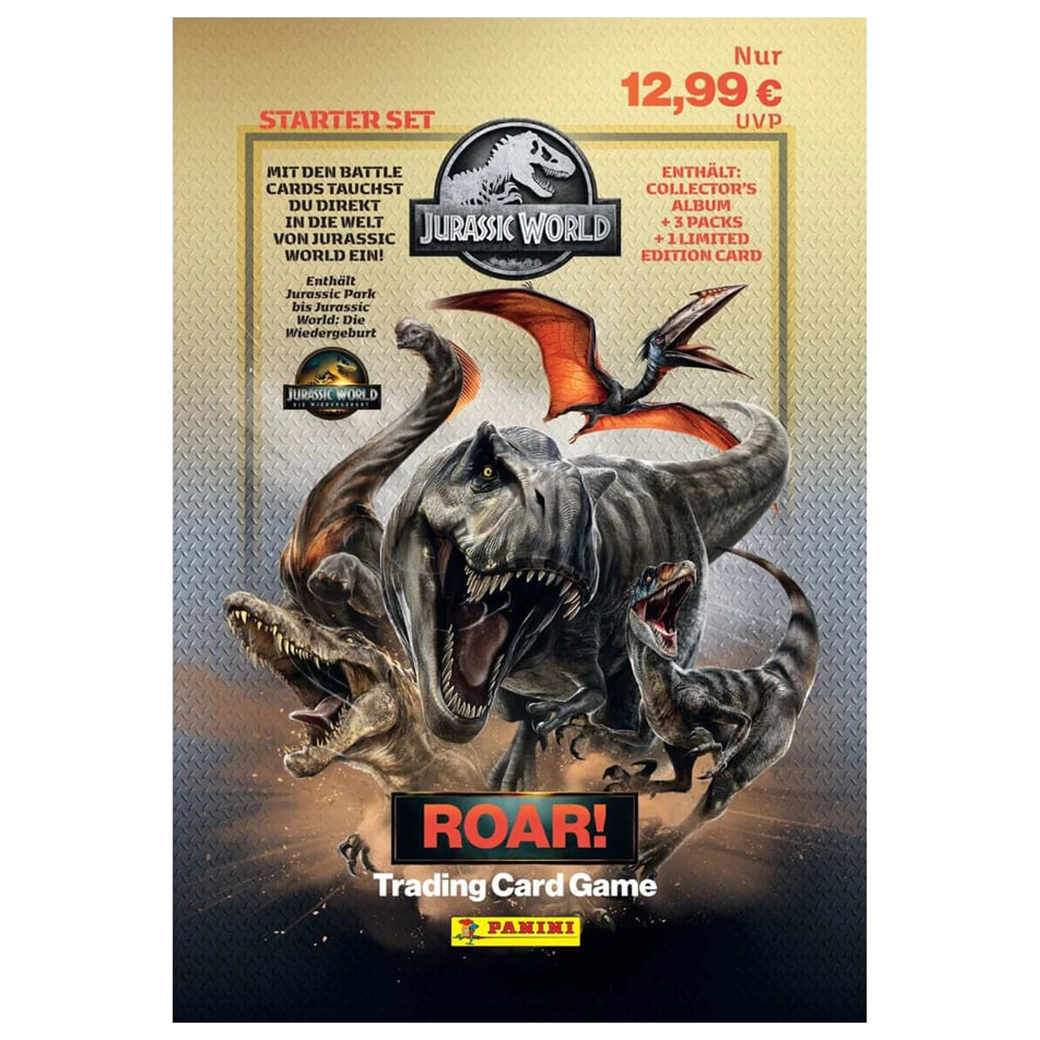 Jurassic World Roar Trading Cards Starter Pack *German Version* product photo