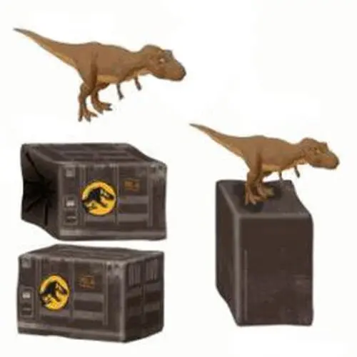Jurassic World T-Rex + reversible exhaust box figure product photo