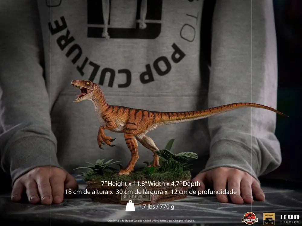 Jurassic World The Lost World Deluxe Art Scale Statue 1/10 Velociraptor 18 cm product photo