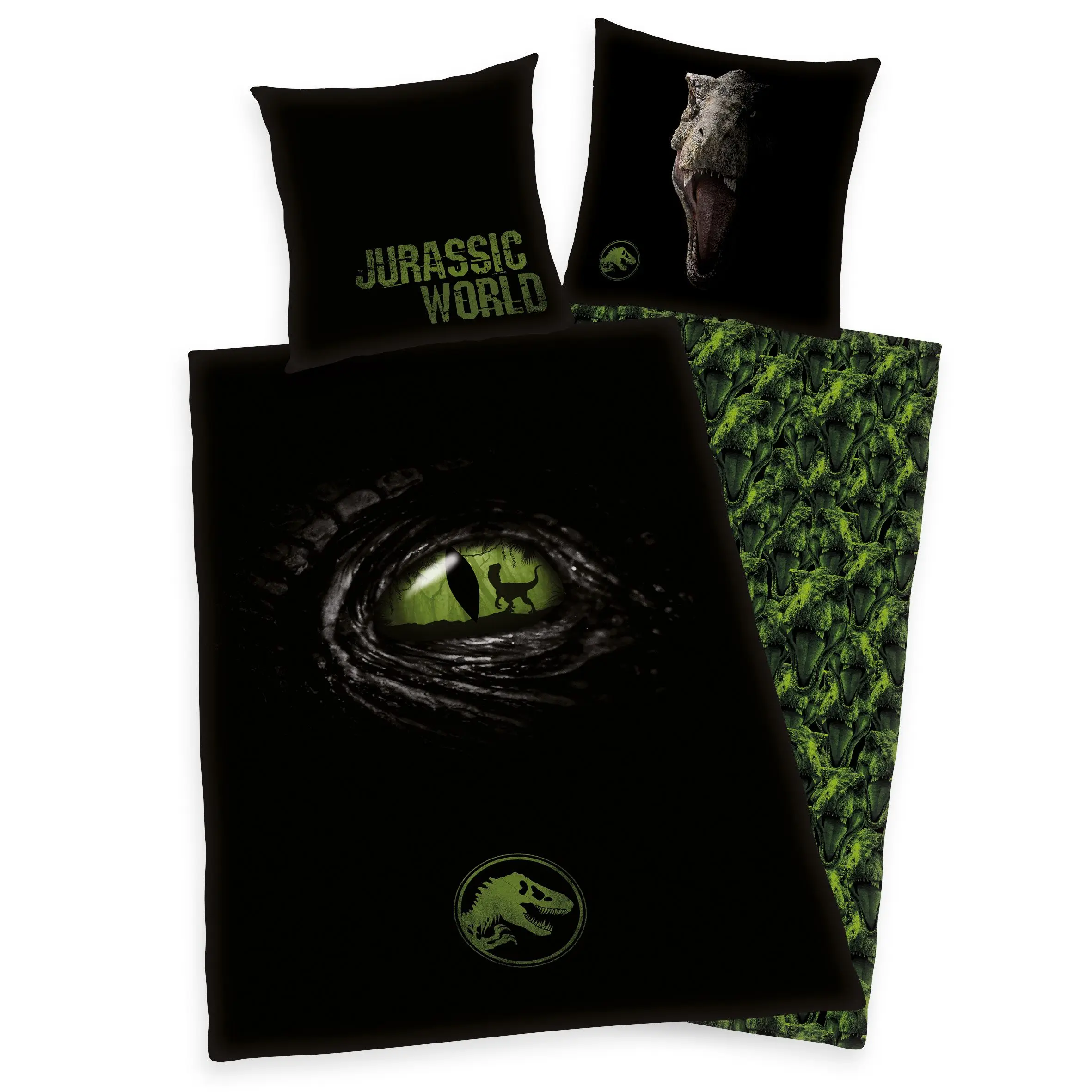 Jurassic World Duvet Set Velociraptor 135 x 200 cm / 80 x 80 cm product photo
