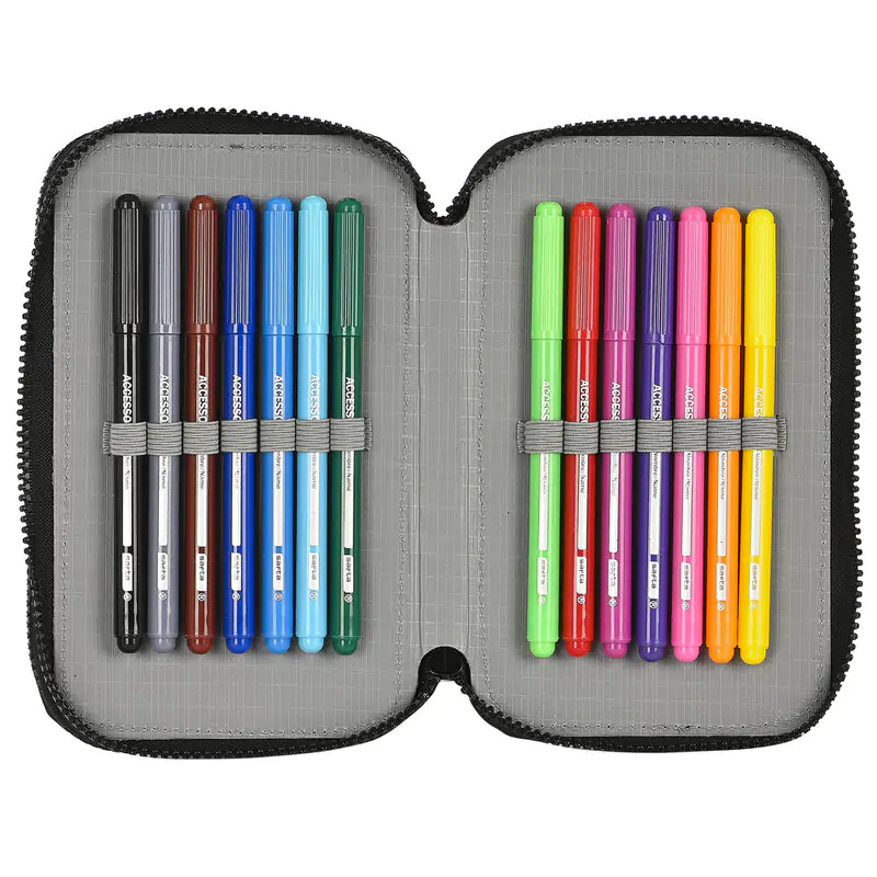 Jurassic World Warning double pencil case 28pcs product photo