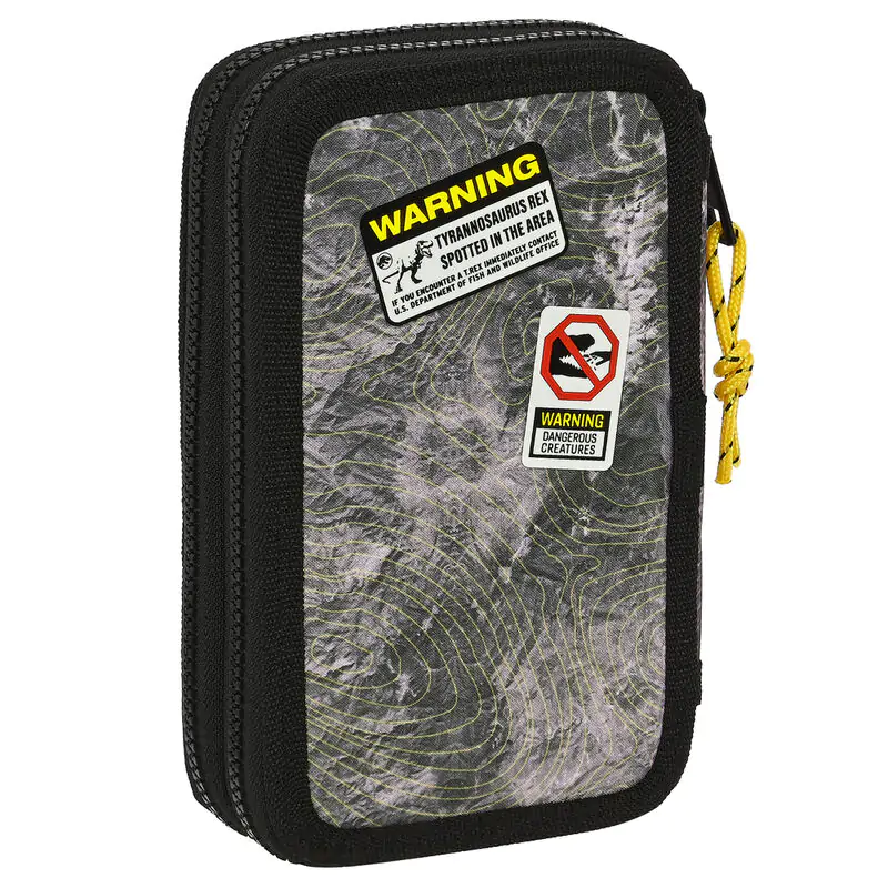 Jurassic World Warning double pencil case 28pcs product photo
