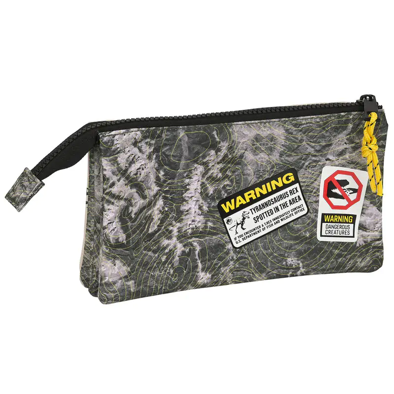 Jurassic World Warning triple pencil case product photo
