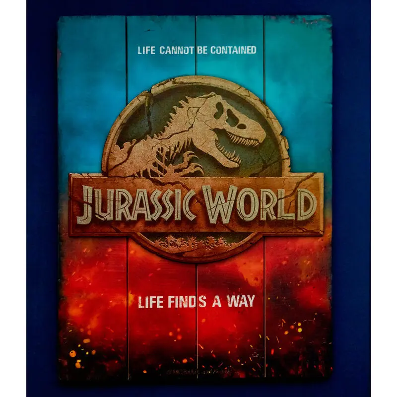 Jurassic World WoodArts 3D Wooden Wall Art Logo 30 x 40 cm product photo