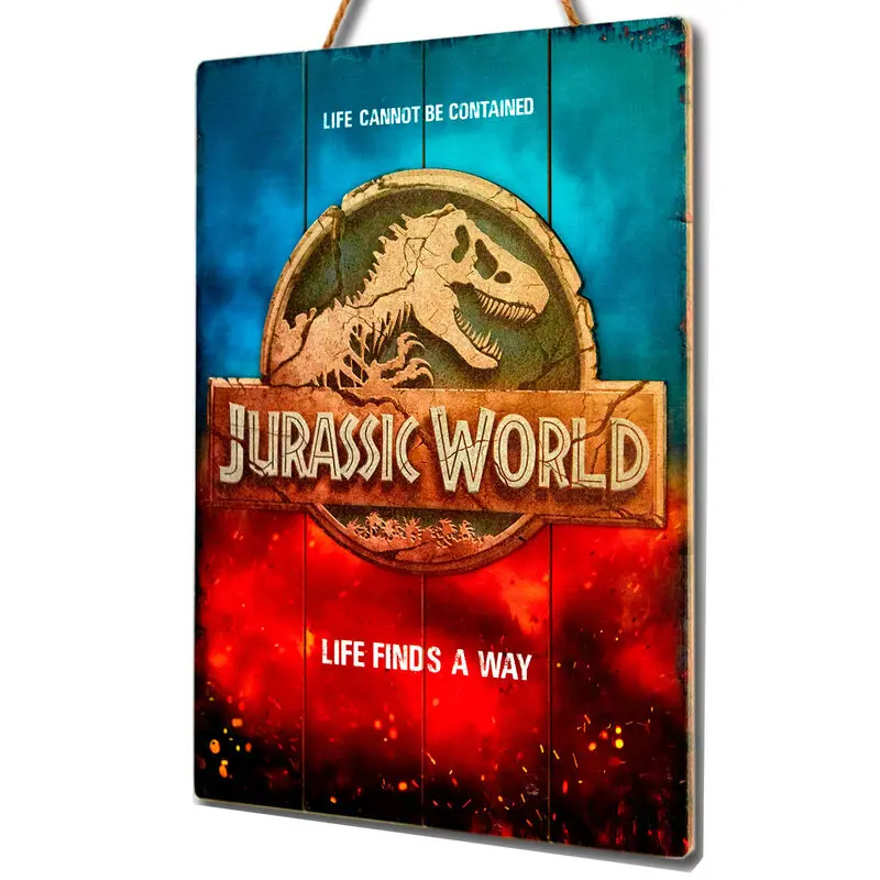 Jurassic World WoodArts 3D Wooden Wall Art Logo 30 x 40 cm product photo