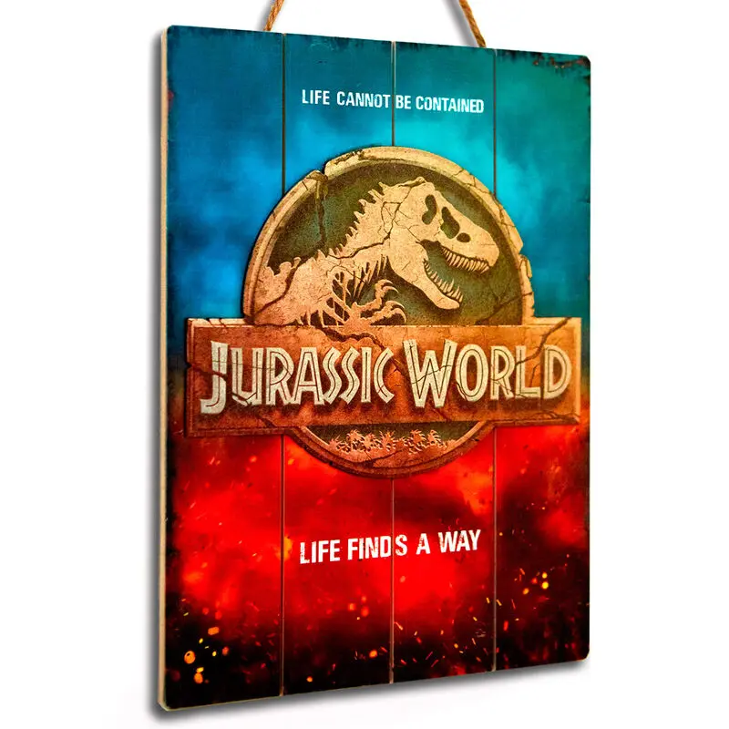 Jurassic World WoodArts 3D Wooden Wall Art Logo 30 x 40 cm product photo
