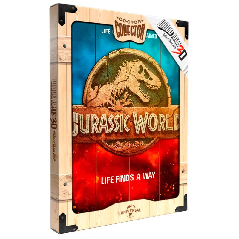 Jurassic World WoodArts 3D Wooden Wall Art Logo 30 x 40 cm product photo