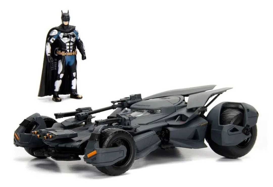 Justice League Diecast Model 1/24 2017 Batmobile with figure product photo
