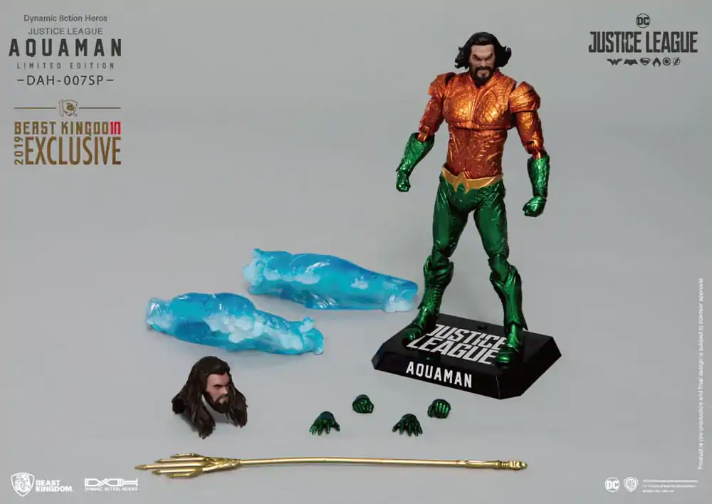 Justice League Dynamic 8ction Heroes Action Figure 1/9 Aquaman Comic Color Ver. 20 cm product photo