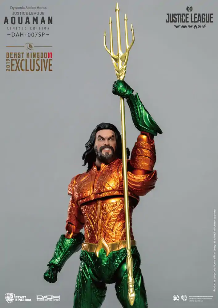 Justice League Dynamic 8ction Heroes Action Figure 1/9 Aquaman Comic Color Ver. 20 cm product photo