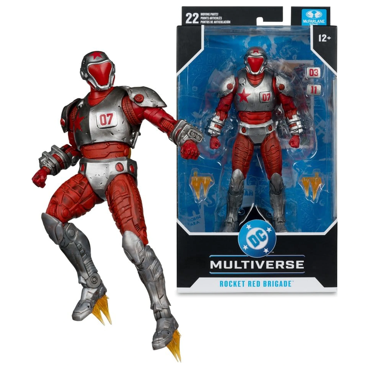 Justice League: Generation Lost DC Multiverse Action Figure Rocket Red Brigade 18 cm product photo