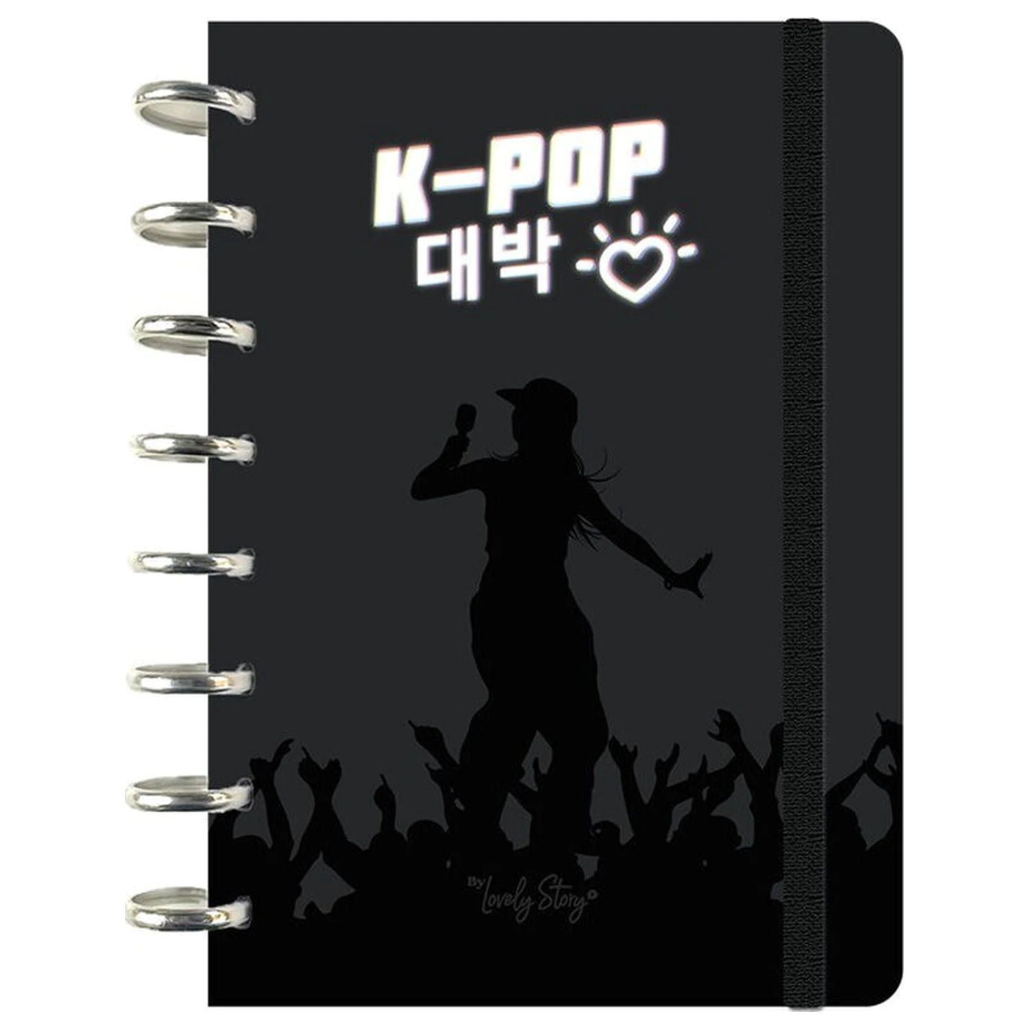 K-Pop Black A5 notebook product photo