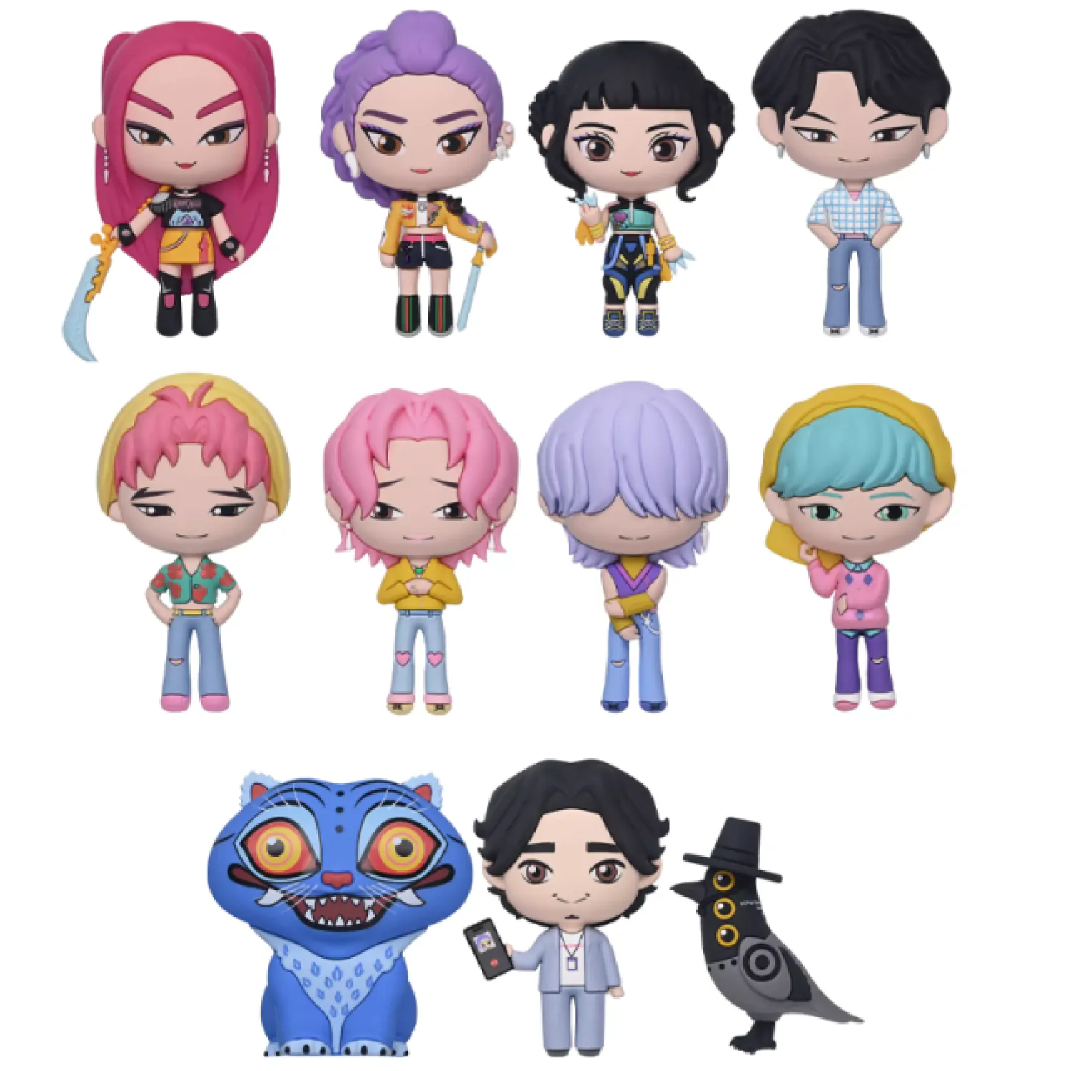 K-Pop Demon Hunter 3D PVC Bag Clips Mystery Bag product photo