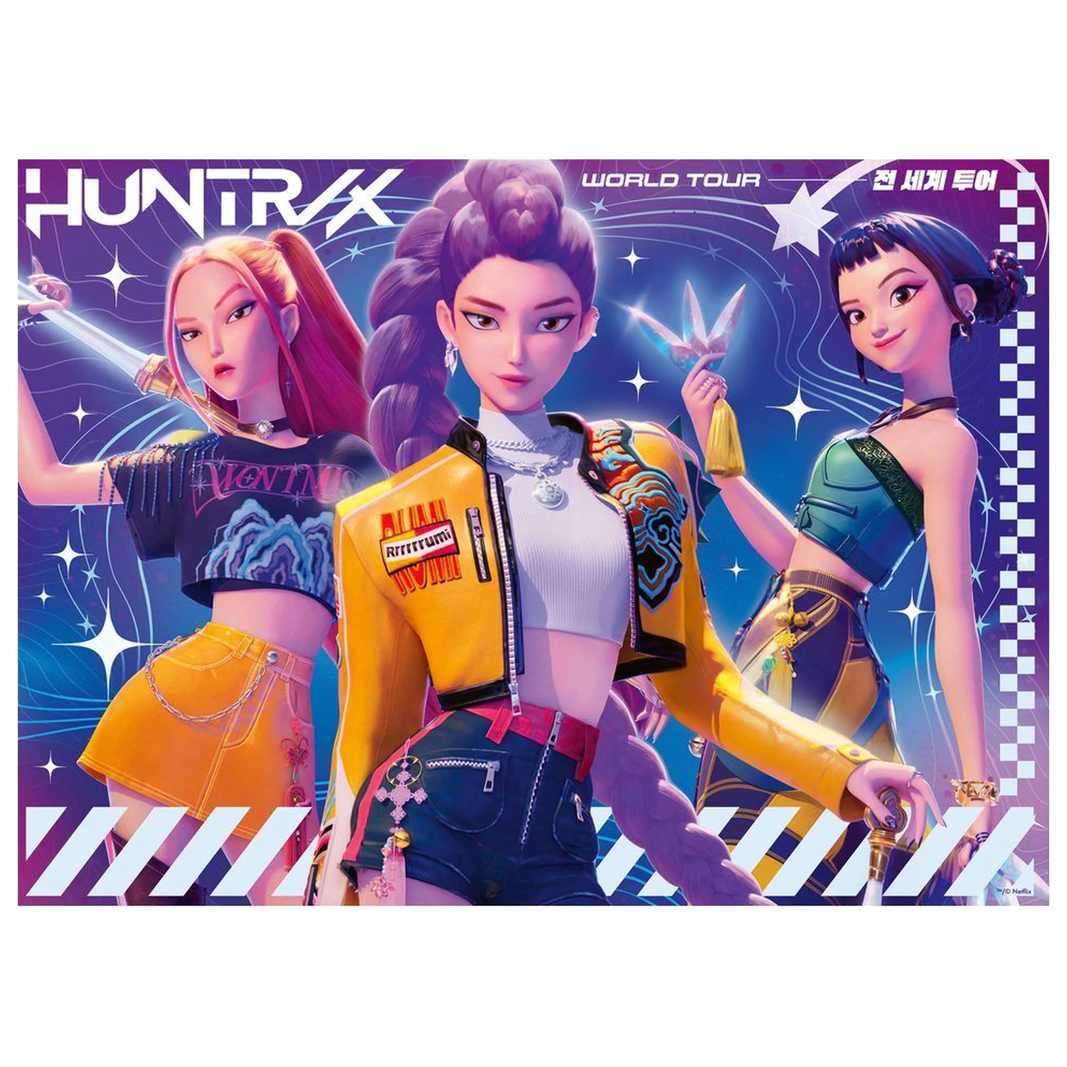 K-Pop Demon Hunters puzzle 4x100pcs product photo
