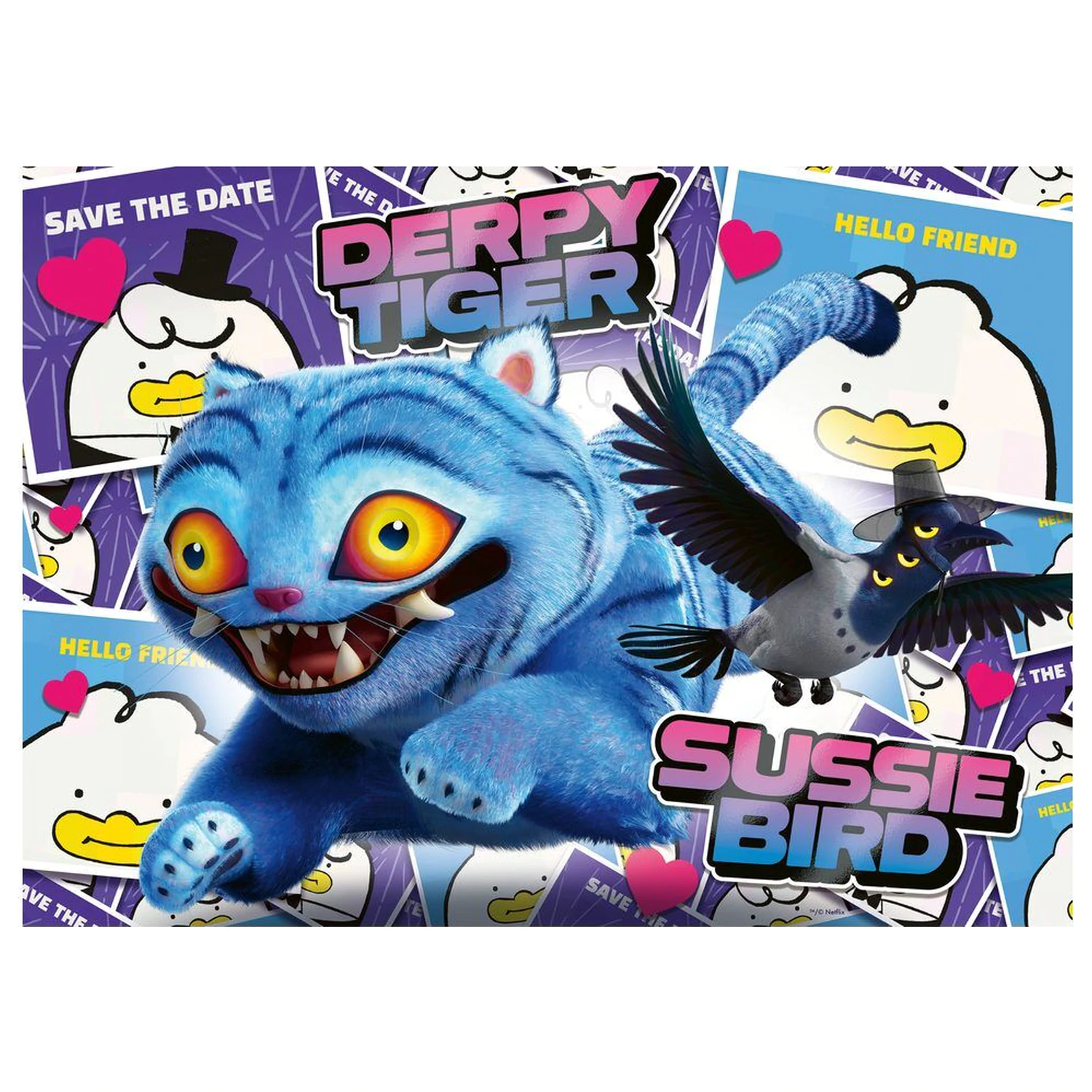 K-Pop Demon Hunters puzzle 4x100pcs product photo
