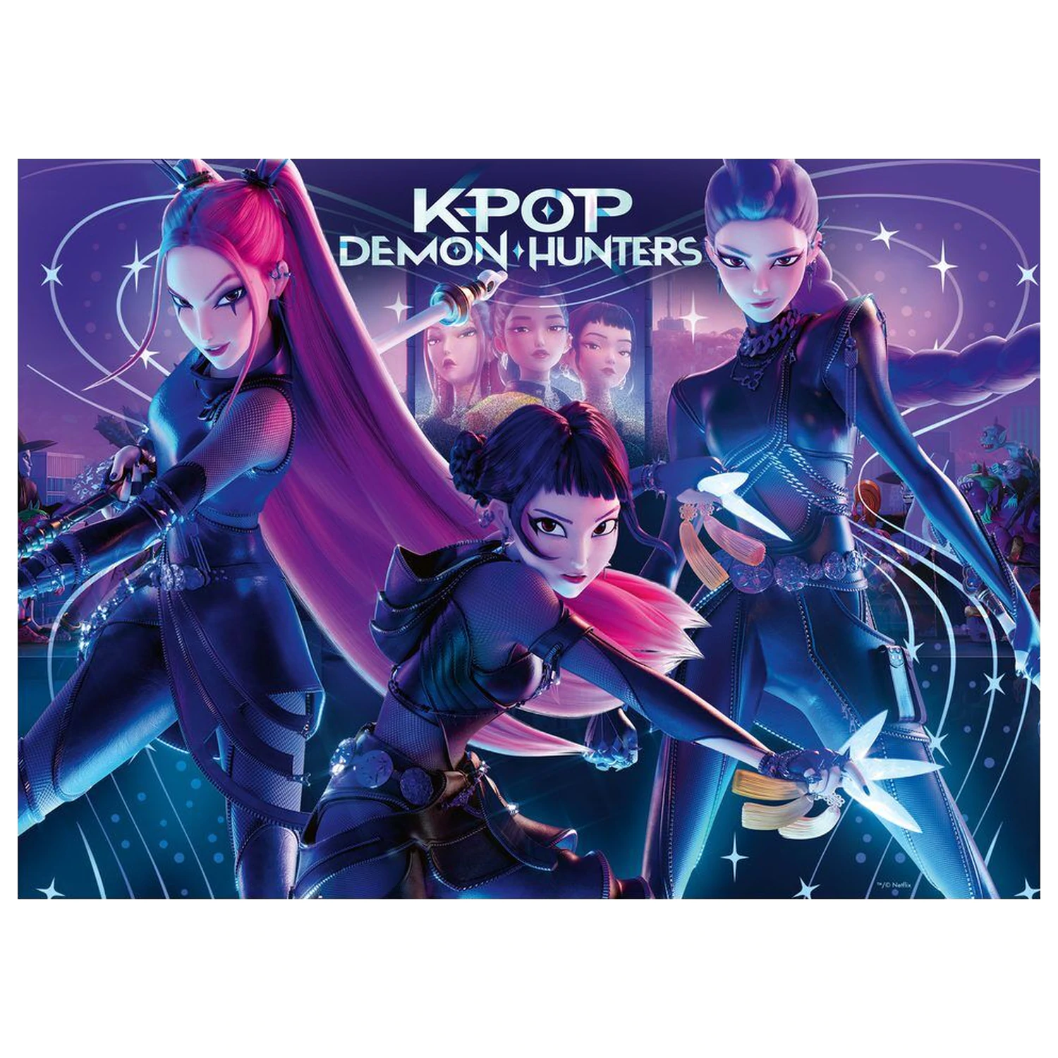 K-Pop Demon Hunters puzzle 4x100pcs product photo