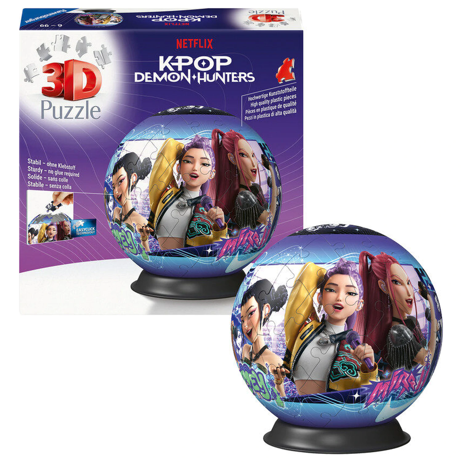 K-Pop Demon Hunters puzzle puzzle Ball 3D 72pcs product photo