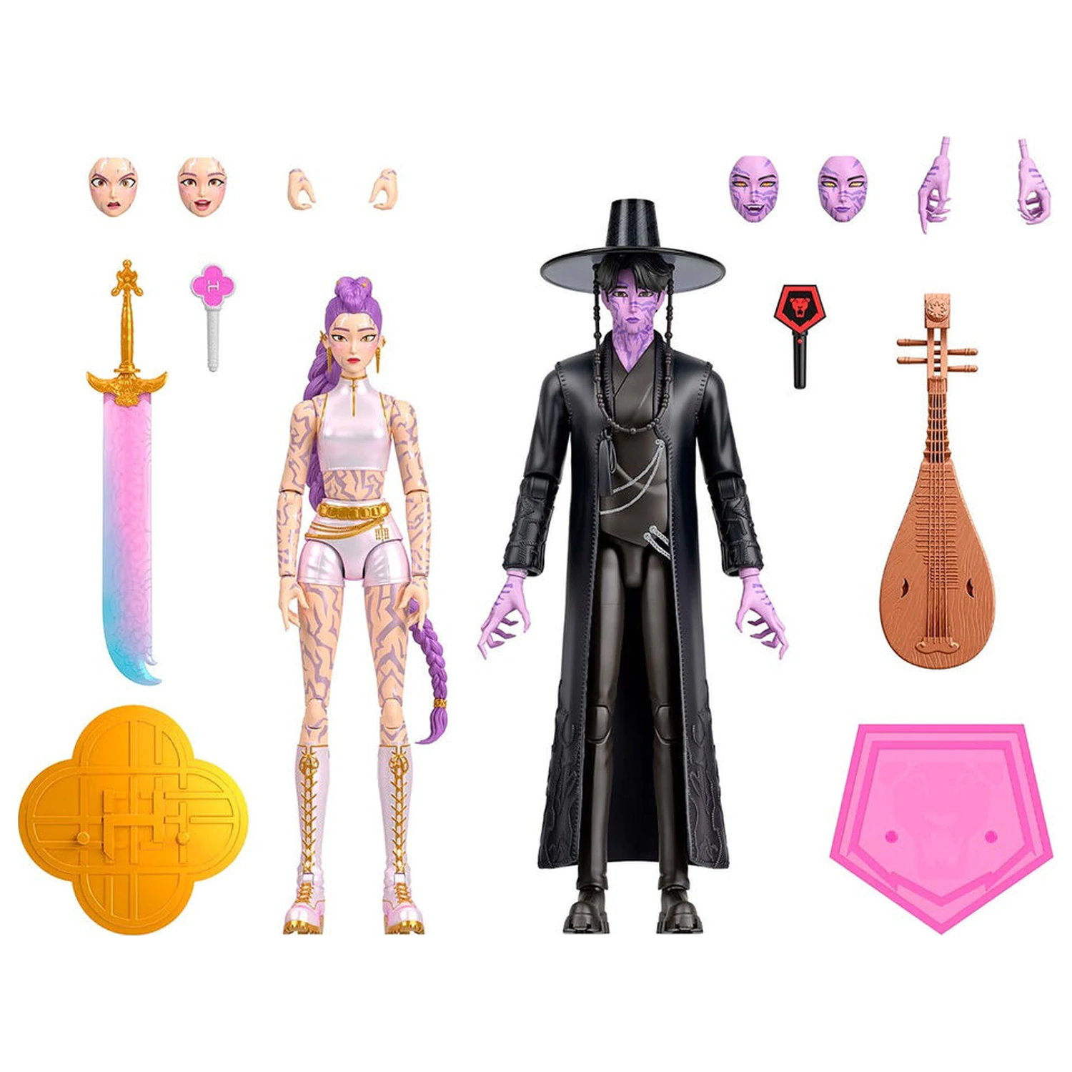 K-Pop Demon Hunters Rumi & Jinu 2-piece figure pack 15cm product photo