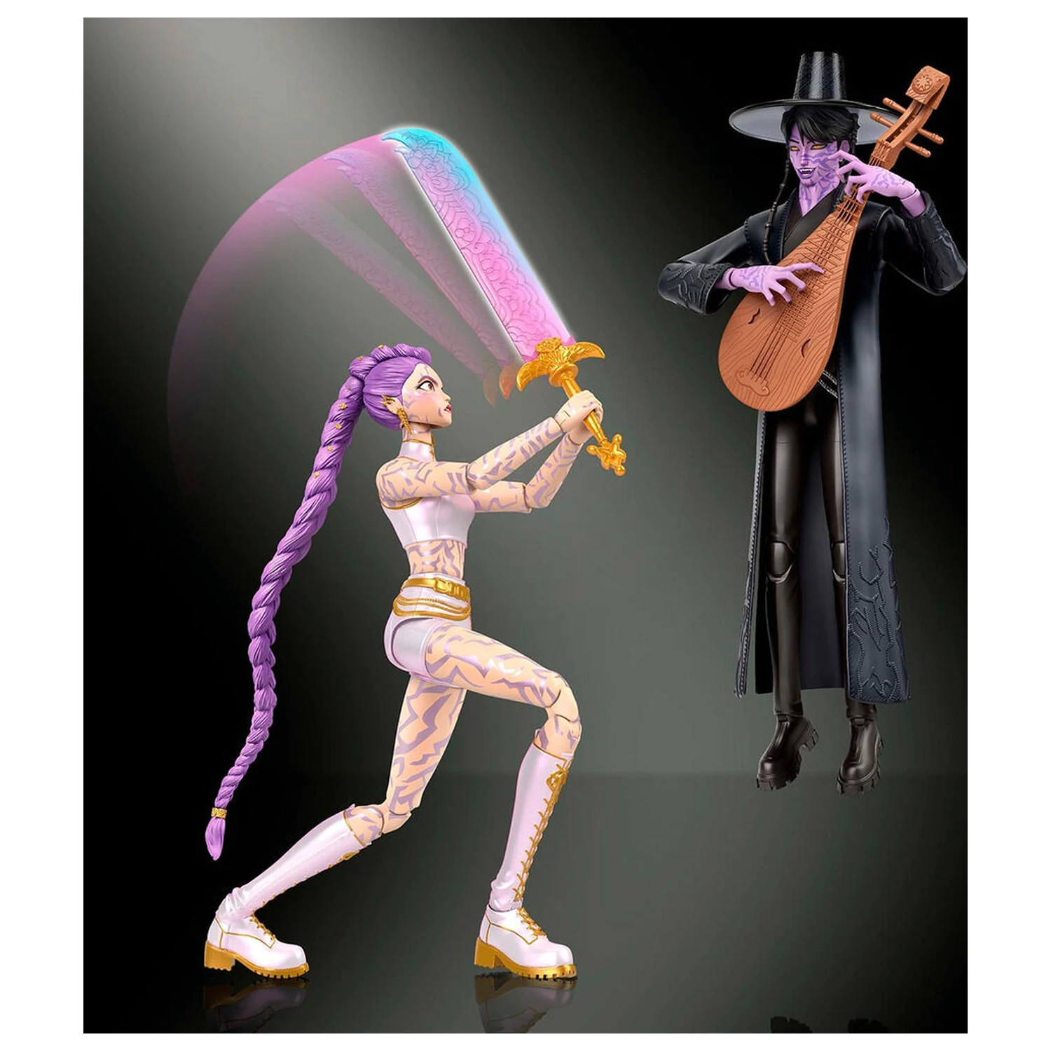 K-Pop Demon Hunters Rumi & Jinu 2-piece figure pack 15cm product photo