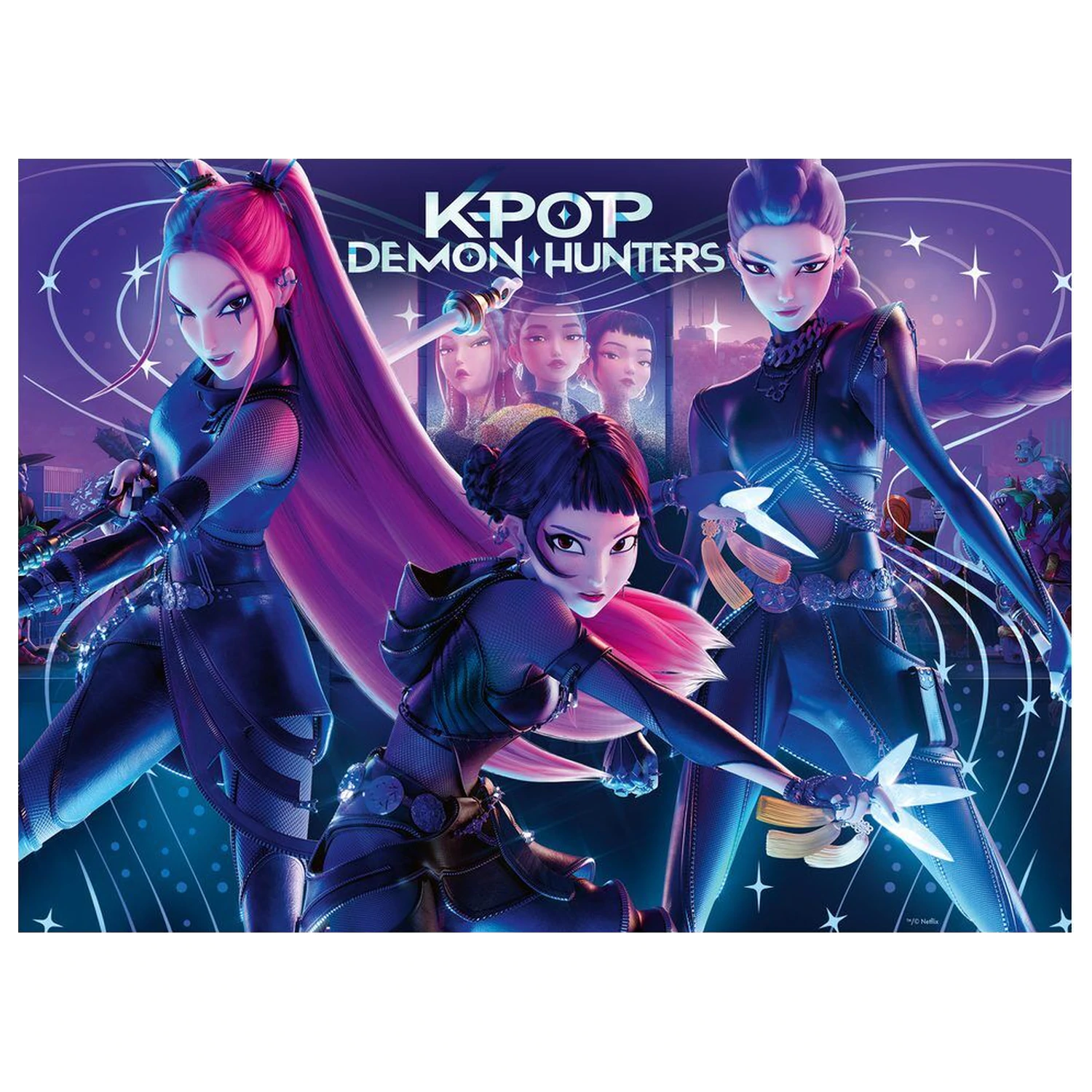 K-Pop Demon Hunters Rumi, Mira & Zoey XXL puzzle 300pcs product photo