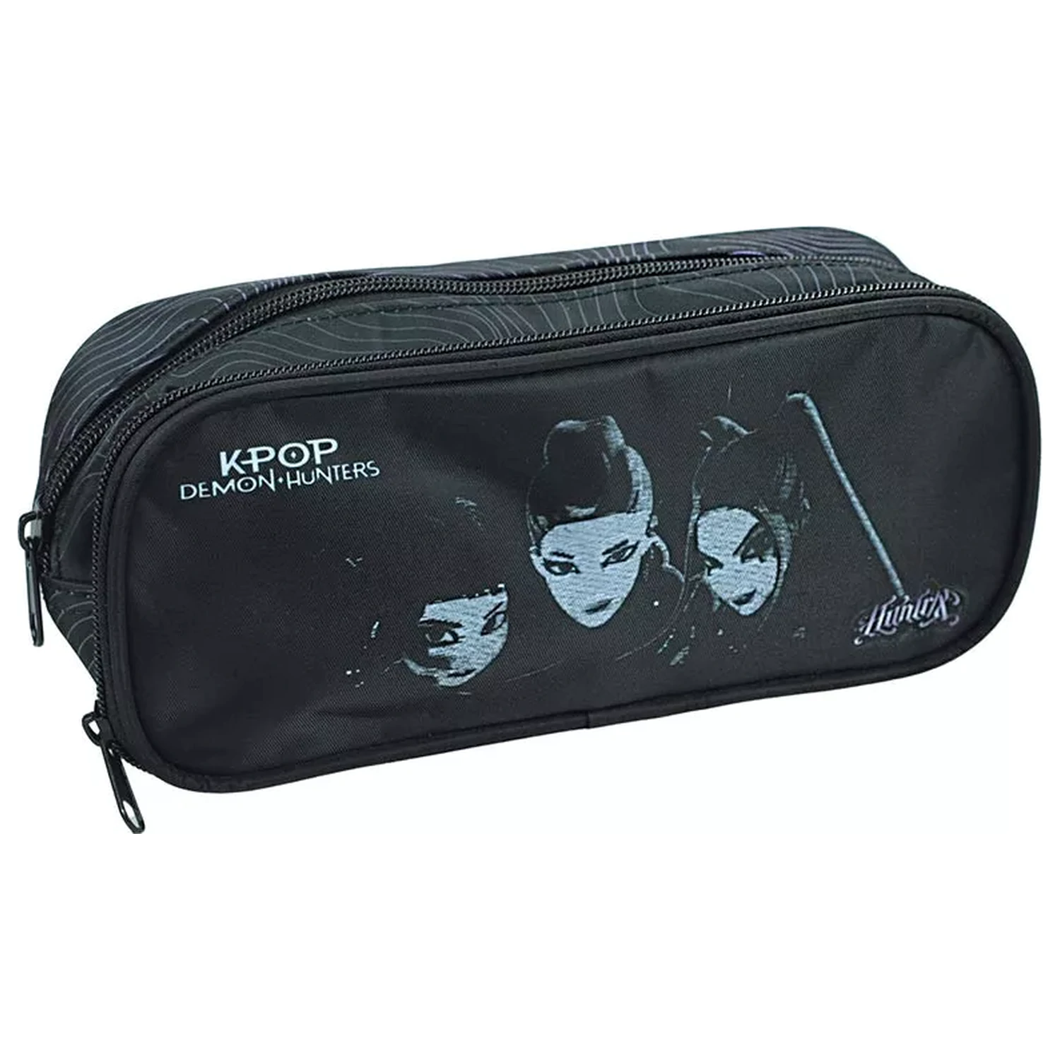 K-pop Demon Slayers Black 2-Compartment Pencil Case 26 cm product photo