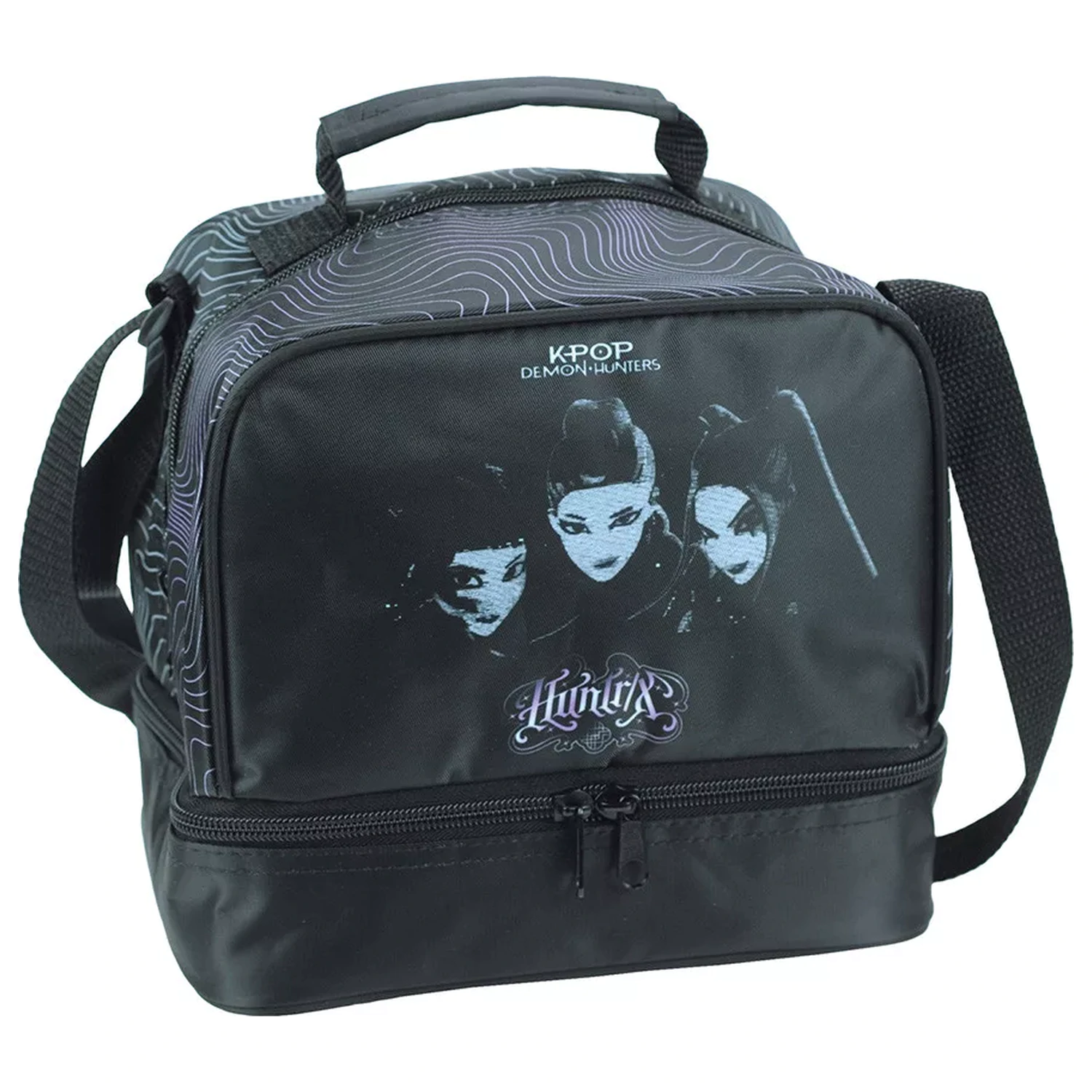 K-pop Demon Slayers Black thermal lunch bag 21 cm product photo