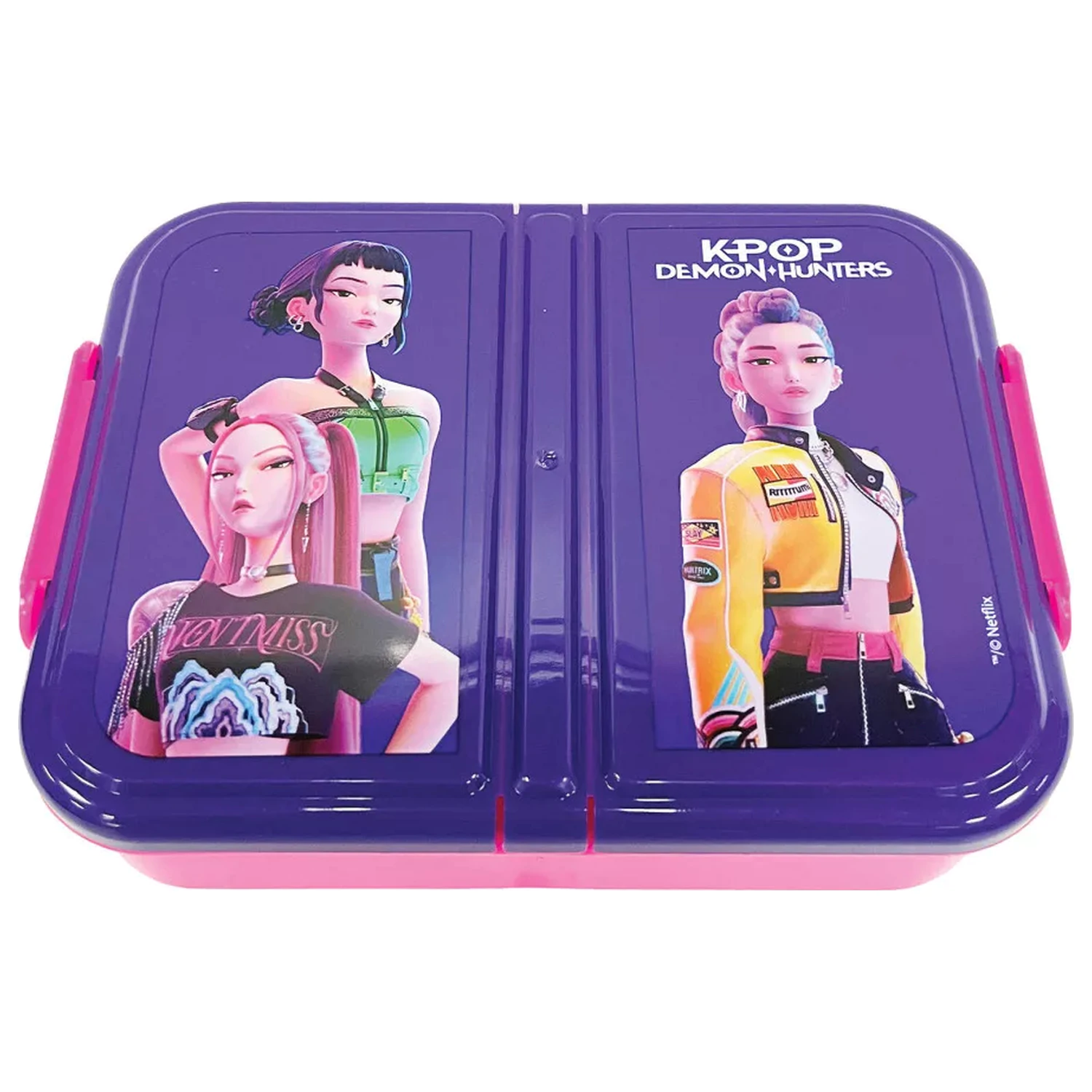 K-pop Demon Hunters Girls Multi-Compartment Lunch Box, Sandwich Box product photo
